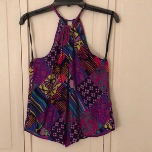 Alice and Trixie halter style silk top size Xs